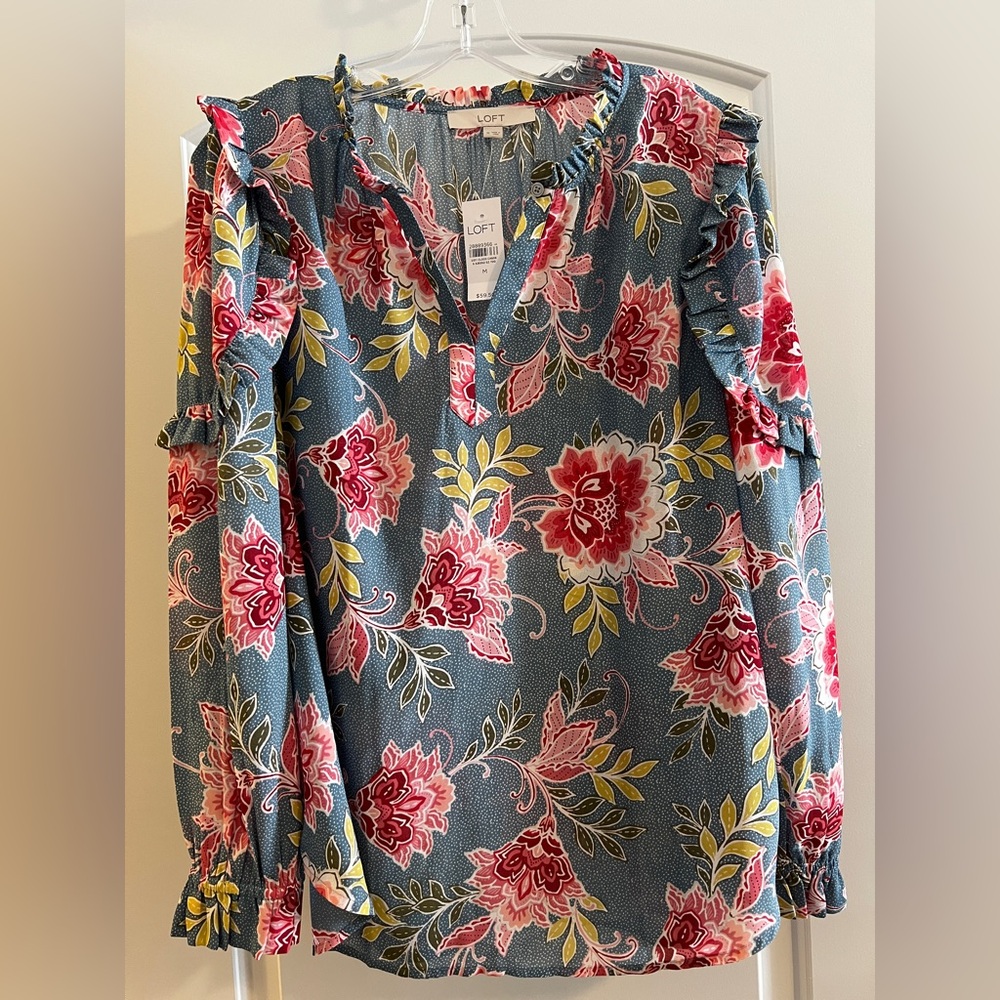 LOFT Women's Floral Blouse